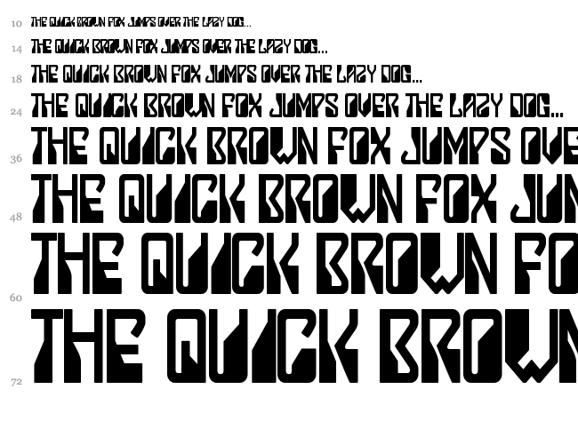 Lady Starlight font waterfall
